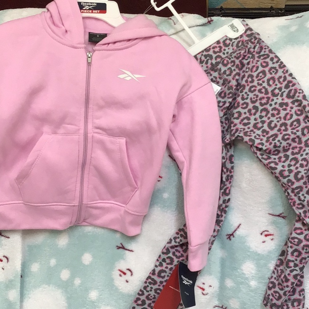 Reebok 2-pc Hooded Sweatshirt and leggings set